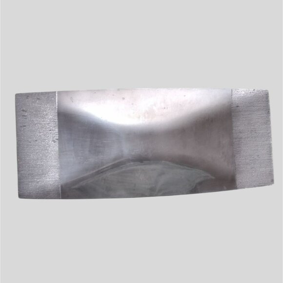 Vera Wang Wedgwood Metal Tray Modern Rectangular Silver Tone Serving Dish 18" - Picture 1 of 6